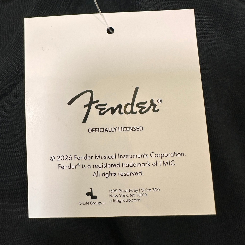 Fender Graphic Tee Mens XL Black New Officially Licensed Logo T-Shirt - Picture 5 of 6